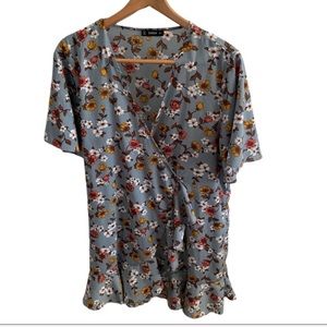 SHEIN Floral Wrap Dress